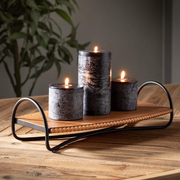Beaded Wooden Trays - Image 2