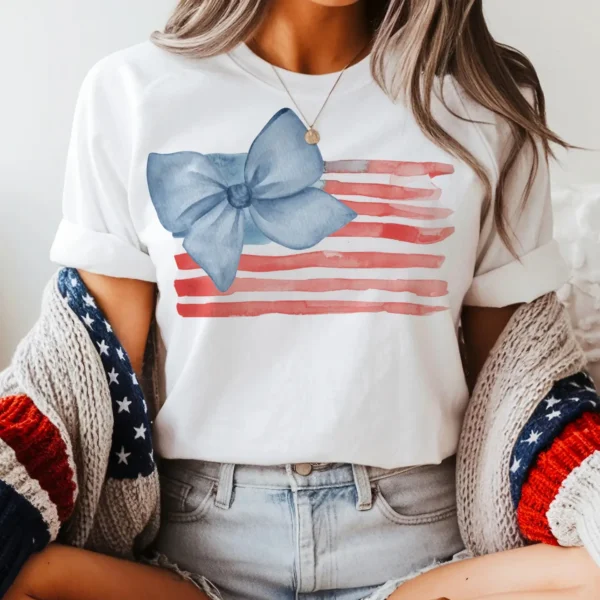 Patriotic Bow Graphic Tee
