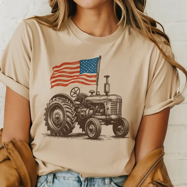 4th of July Tractor Tee