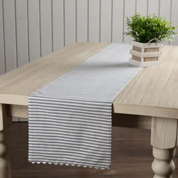Farmhouse Blue Table Runner